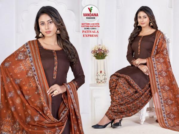 Vandana Patiyala Express Vol-12 indo Cotton PAtiyala Dress Material 